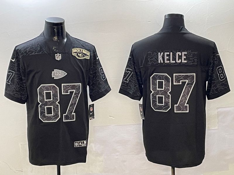 Men Kansas City Chiefs #87 Kelce Black 2025 Nike Vapor Limited NFL Jersey style 2104->kansas city chiefs->NFL Jersey